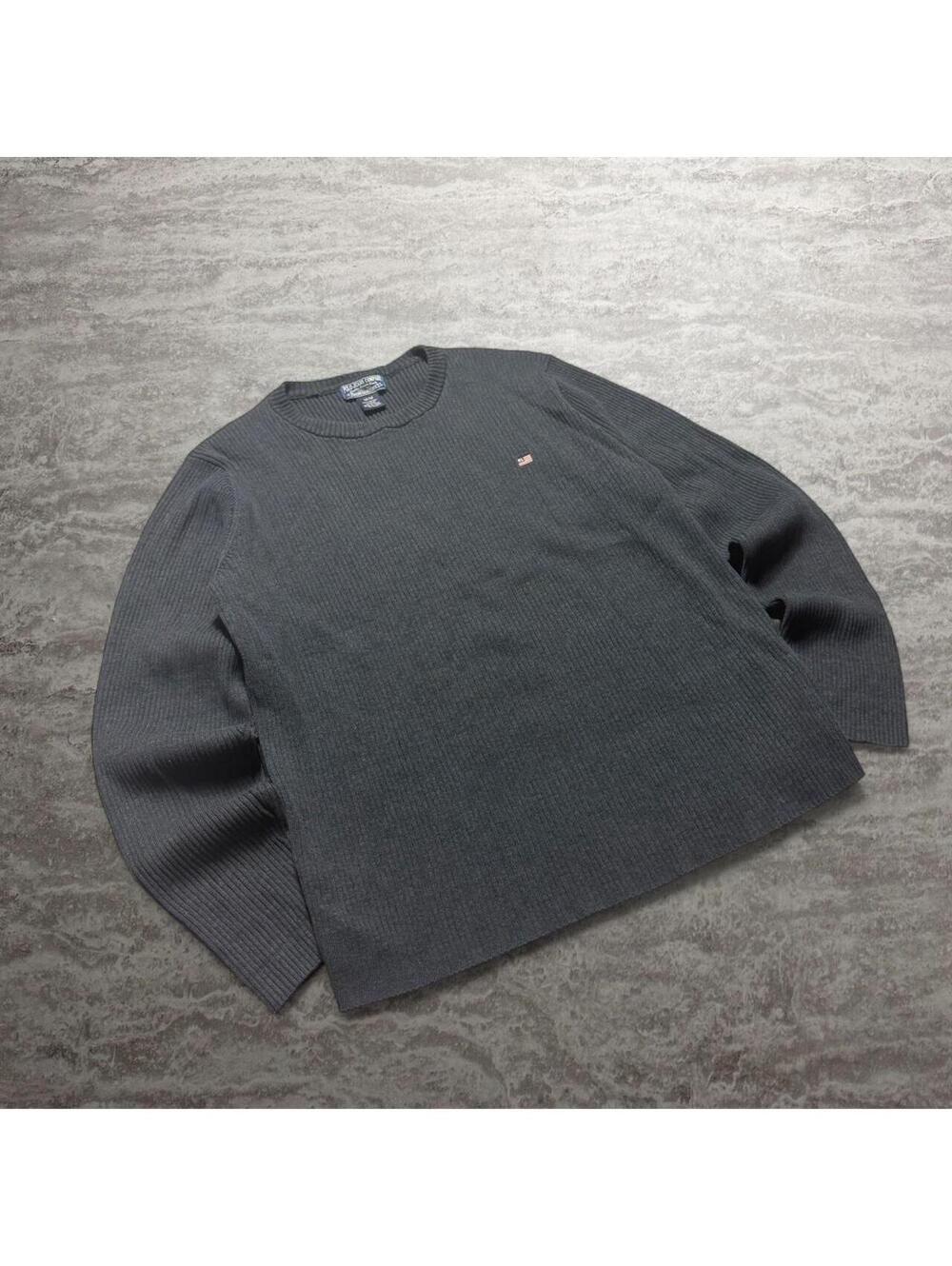 Vintage Polo Jeans Ralph Lauren American Flag Sweater Medium